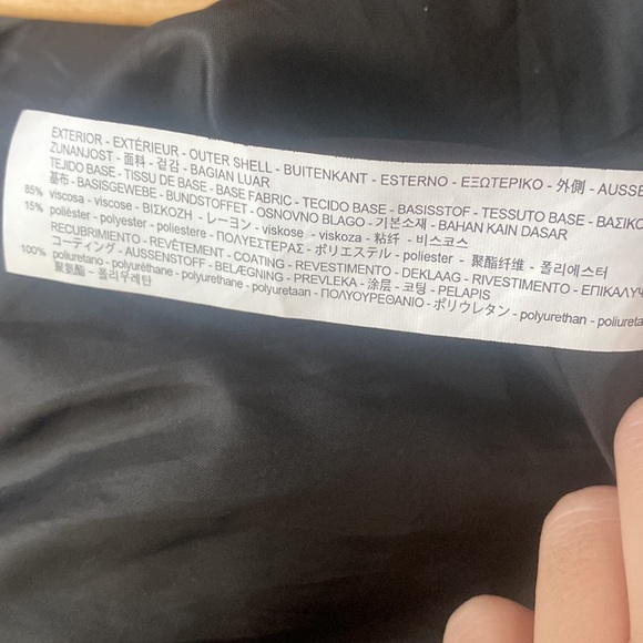 Zara red leather motto jacket - Picture 6 of 6